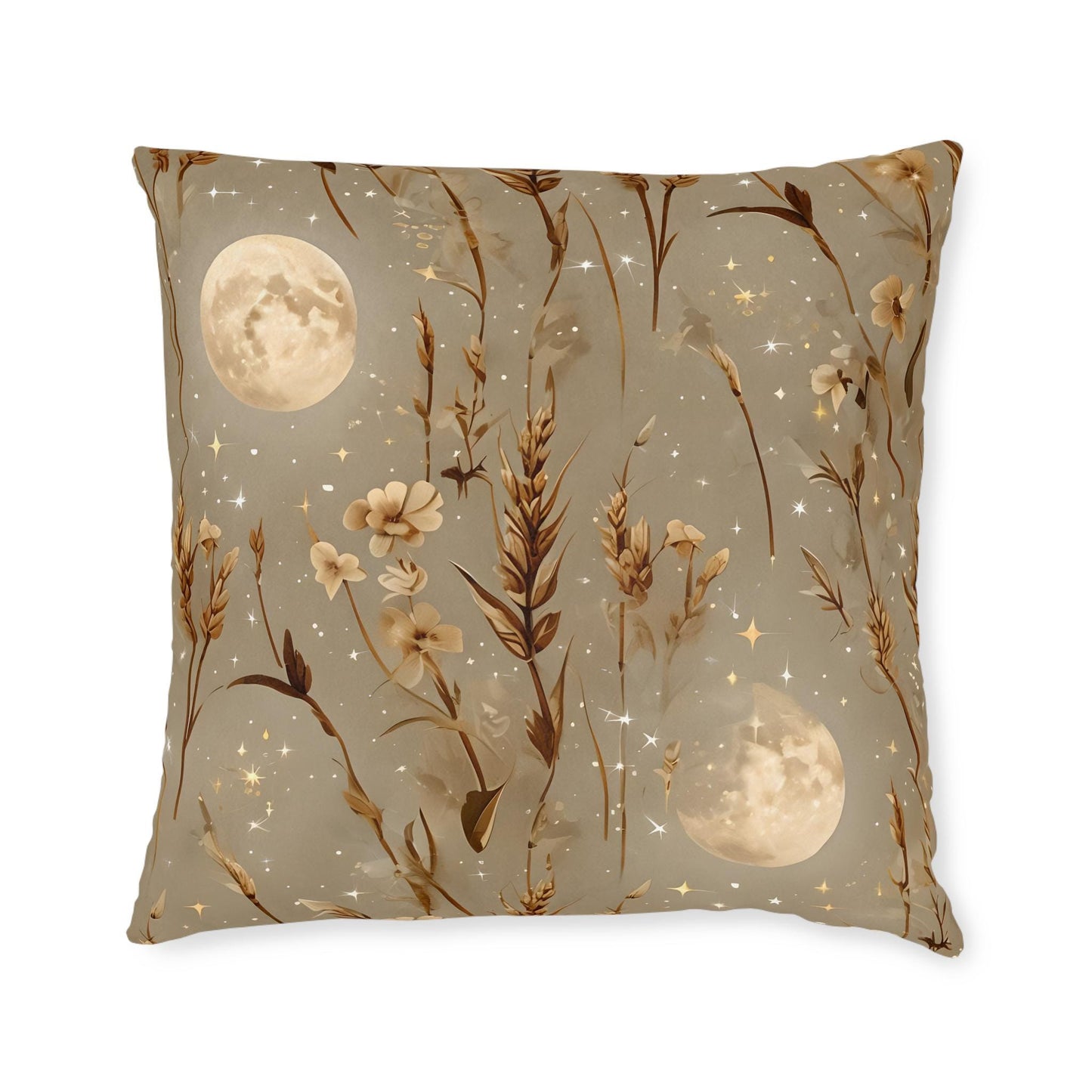 Celestial Floral Pillow: Boho Home Decor Accent