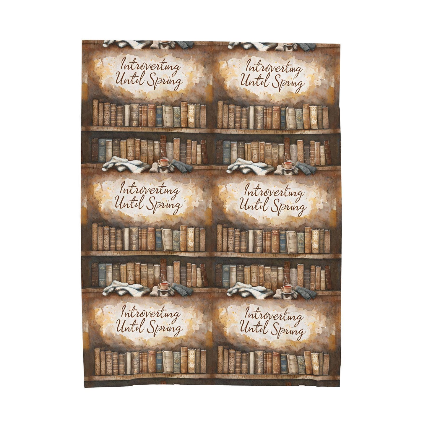 Book Lover Velveteen Plush Blanket: Cozy Reading Nook Decor
