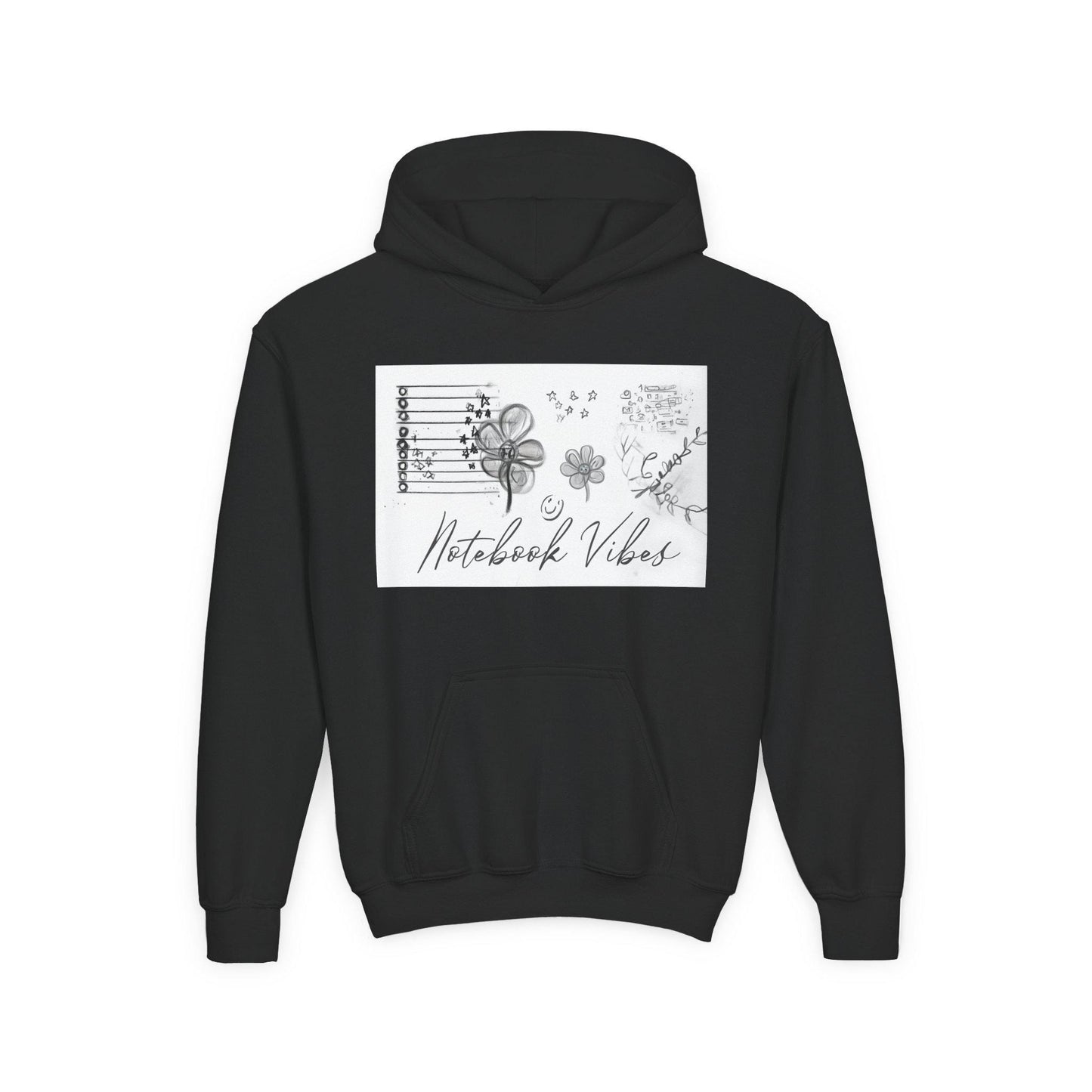 Notebook Vibes Youth Hoodie: Cozy Cotton-Blend Sweatshirt