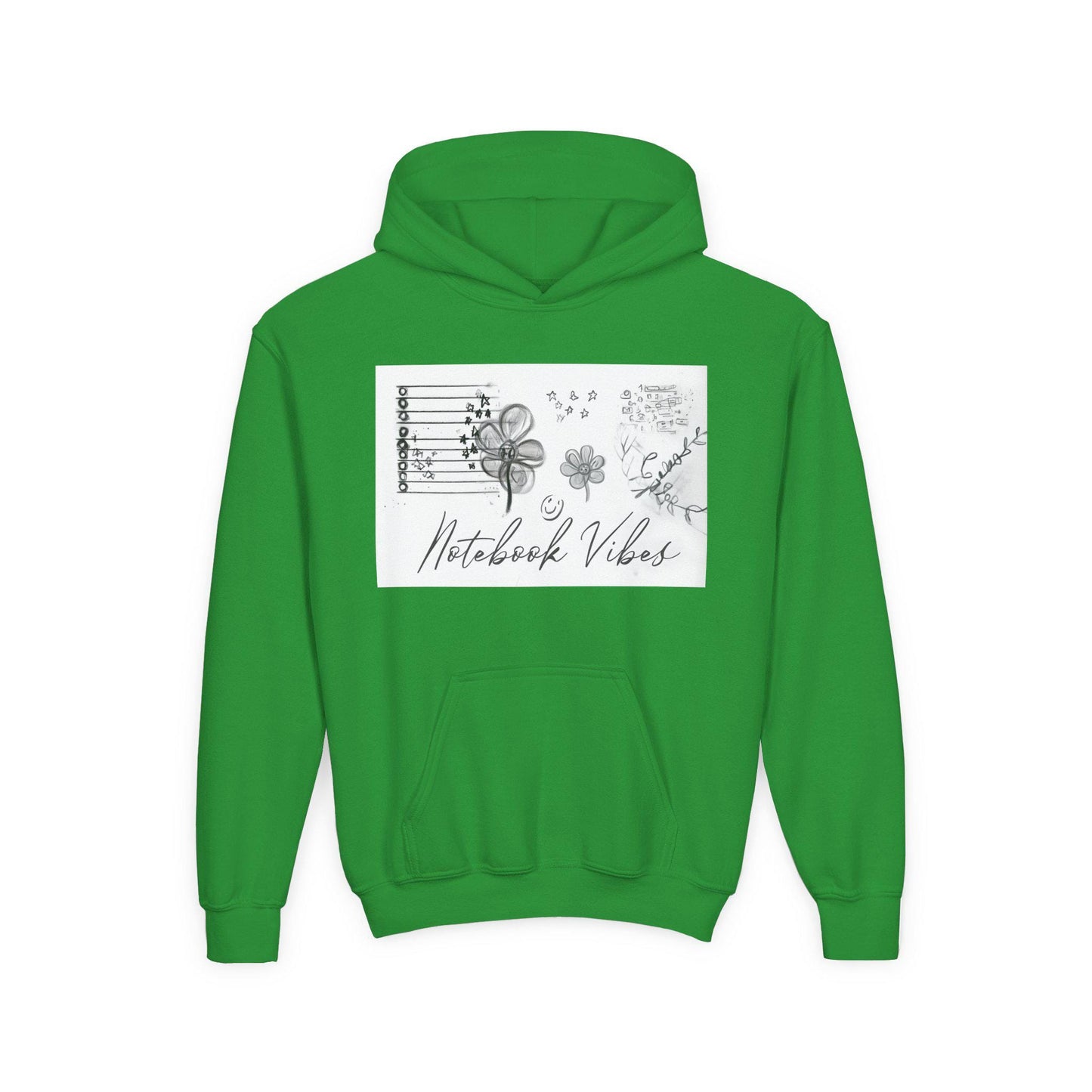 Notebook Vibes Youth Hoodie: Cozy Cotton-Blend Sweatshirt