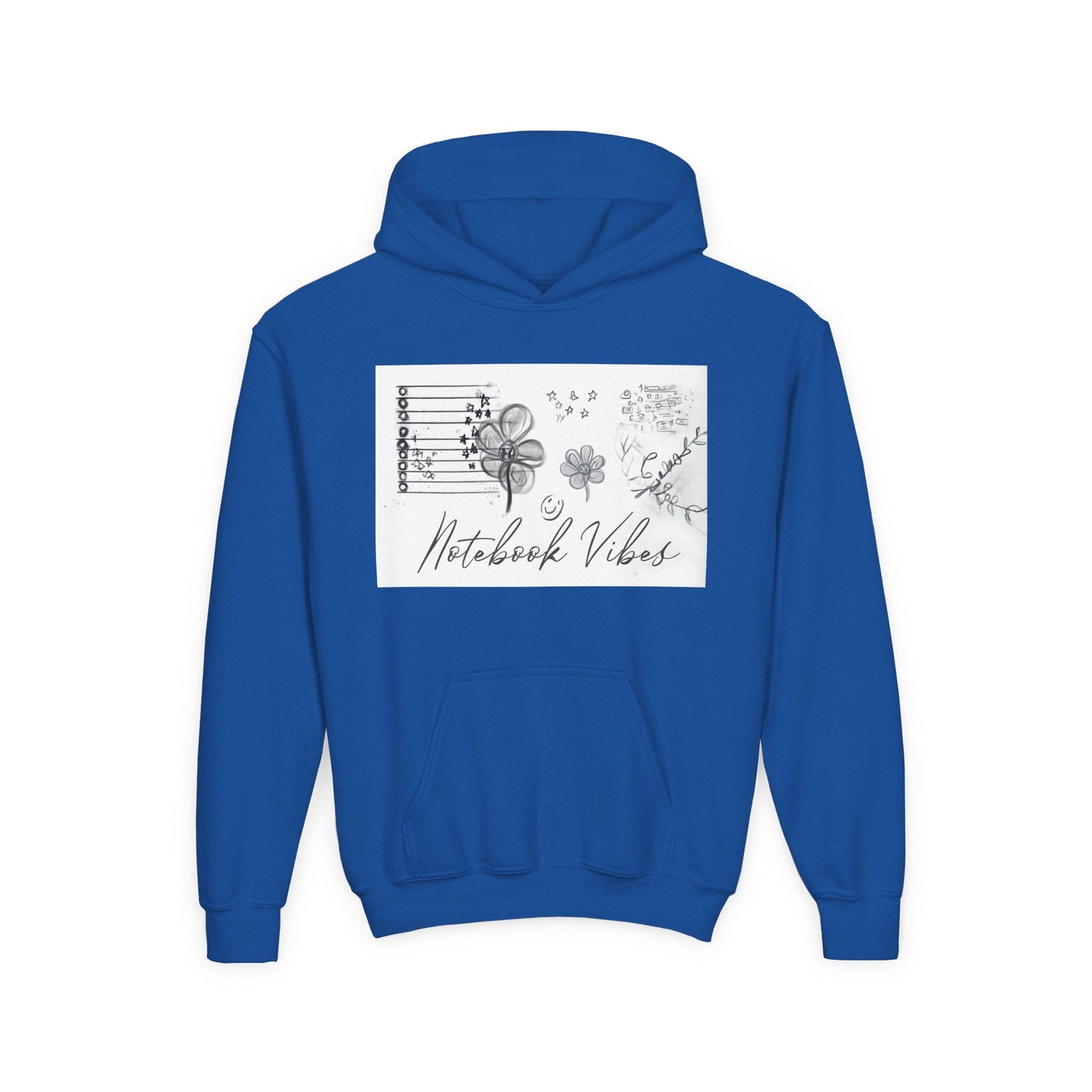 Notebook Vibes Youth Hoodie: Cozy Cotton-Blend Sweatshirt