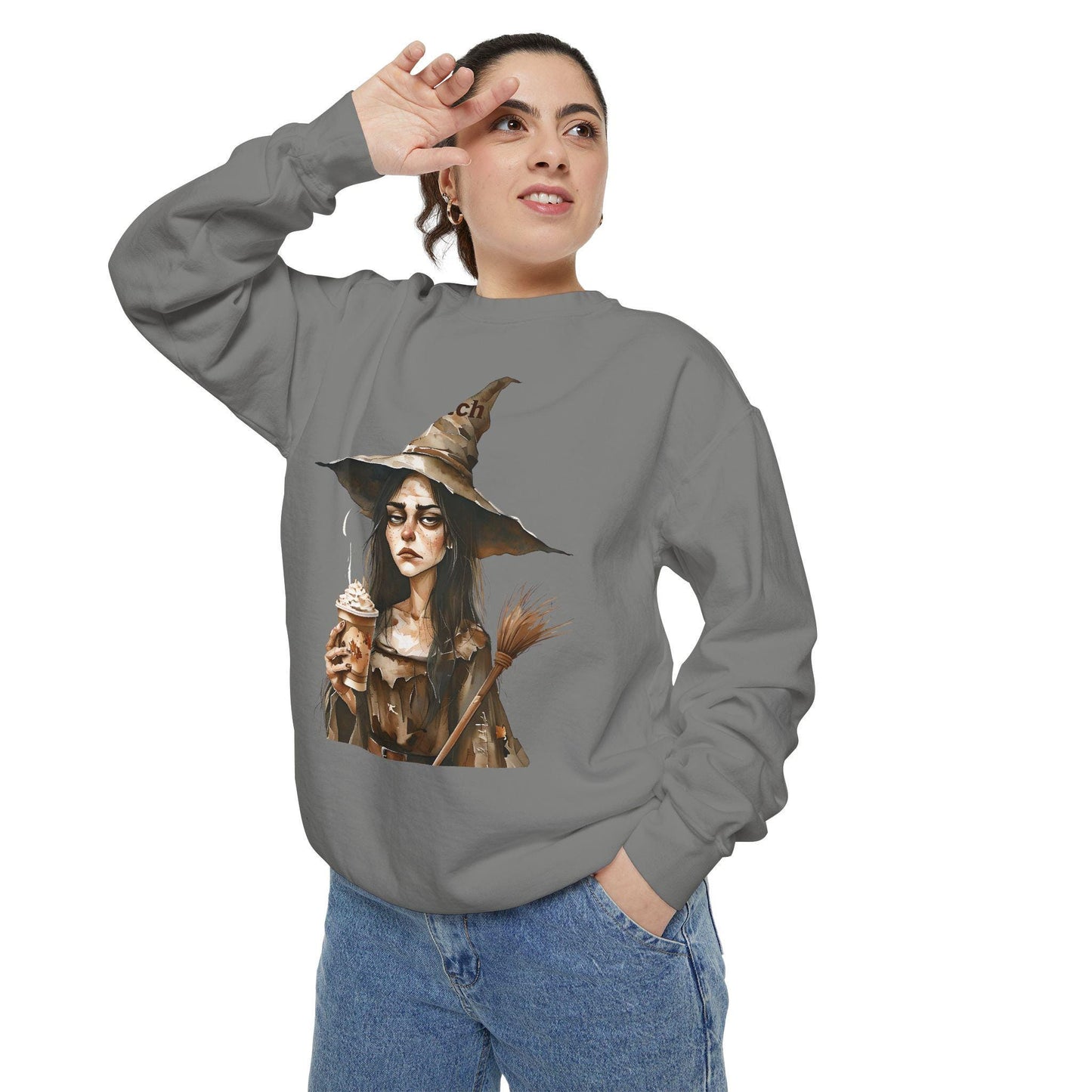 Witchy Potion Sweatshirt: Cozy Halloween Fall Fashion