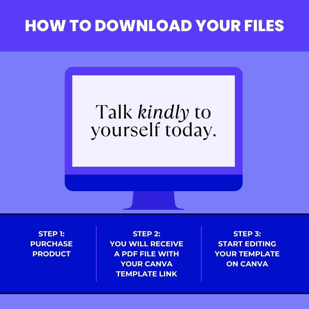 100 Editable Mental Health Quote Templates | Canva Instagram Posts | Self-Care & Wellness Bundle, Digital Download