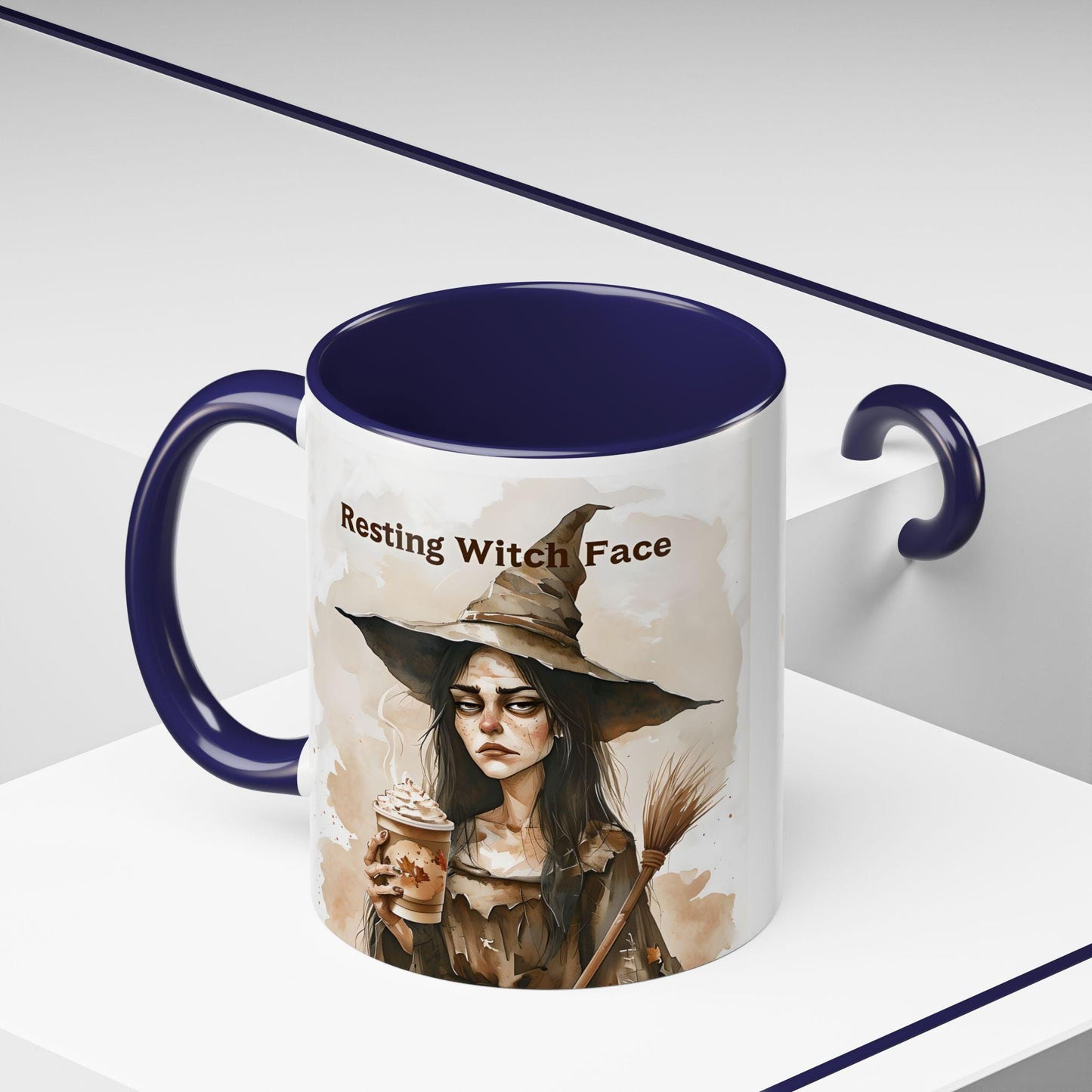 Resting Witch Face Coffee Mug - Halloween Mug, Funny Mug, Witch Mug, Halloween Gift, Coffee Lover Gift