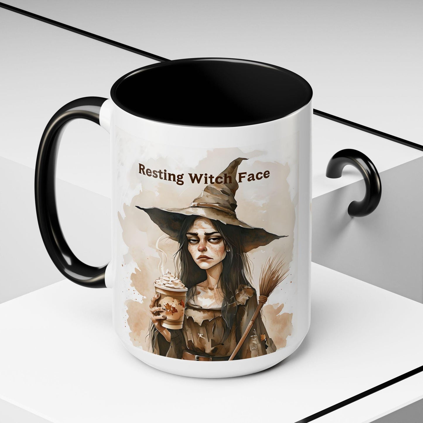 Resting Witch Face Coffee Mug - Halloween Mug, Funny Mug, Witch Mug, Halloween Gift, Coffee Lover Gift