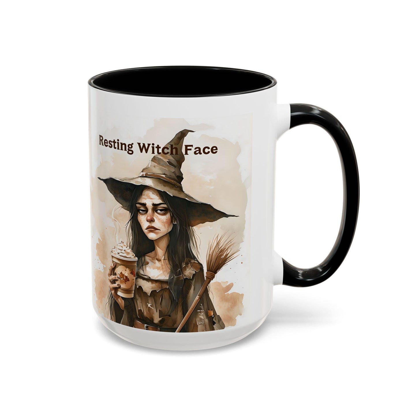 Resting Witch Face Coffee Mug - Halloween Mug, Funny Mug, Witch Mug, Halloween Gift, Coffee Lover Gift