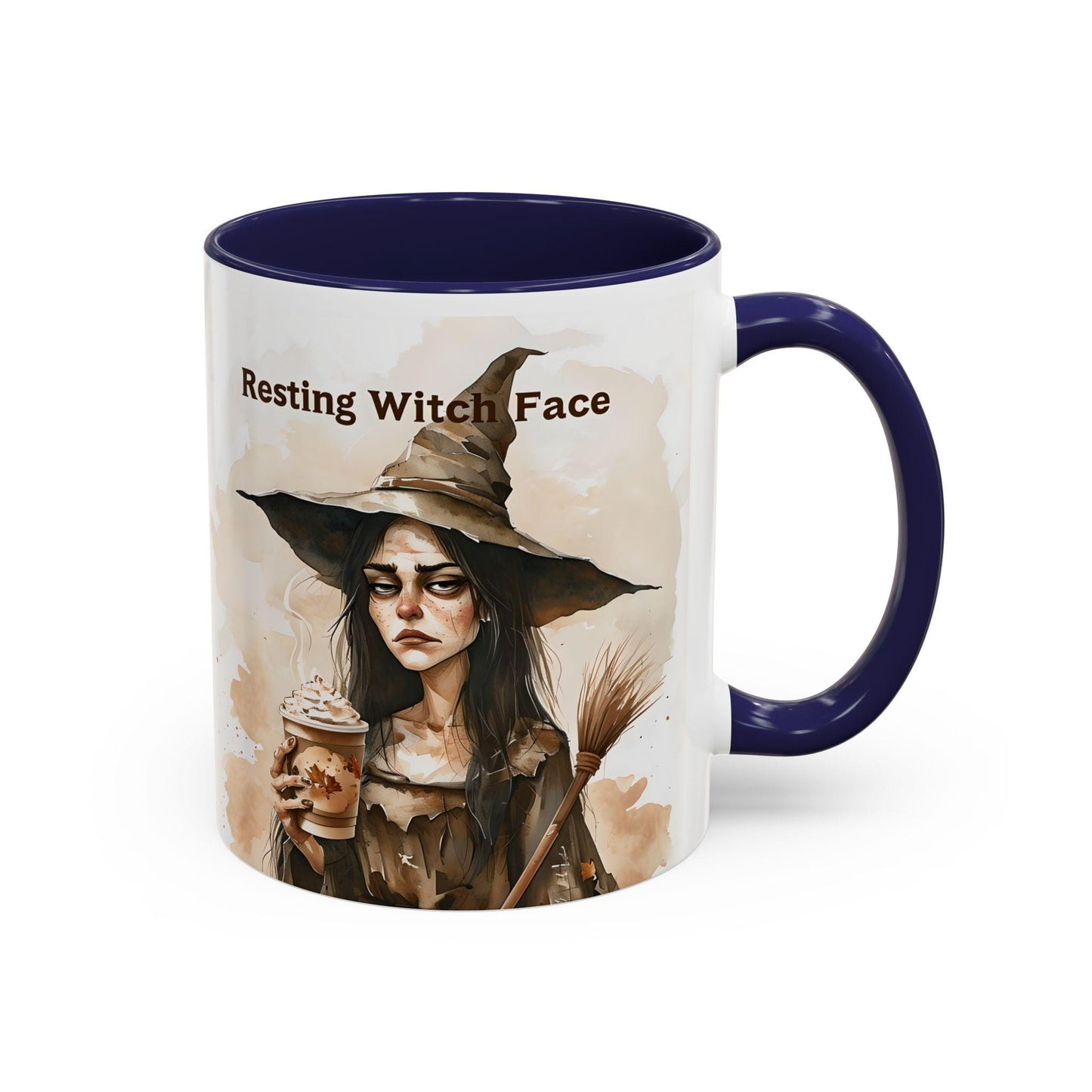 Resting Witch Face Coffee Mug - Halloween Mug, Funny Mug, Witch Mug, Halloween Gift, Coffee Lover Gift
