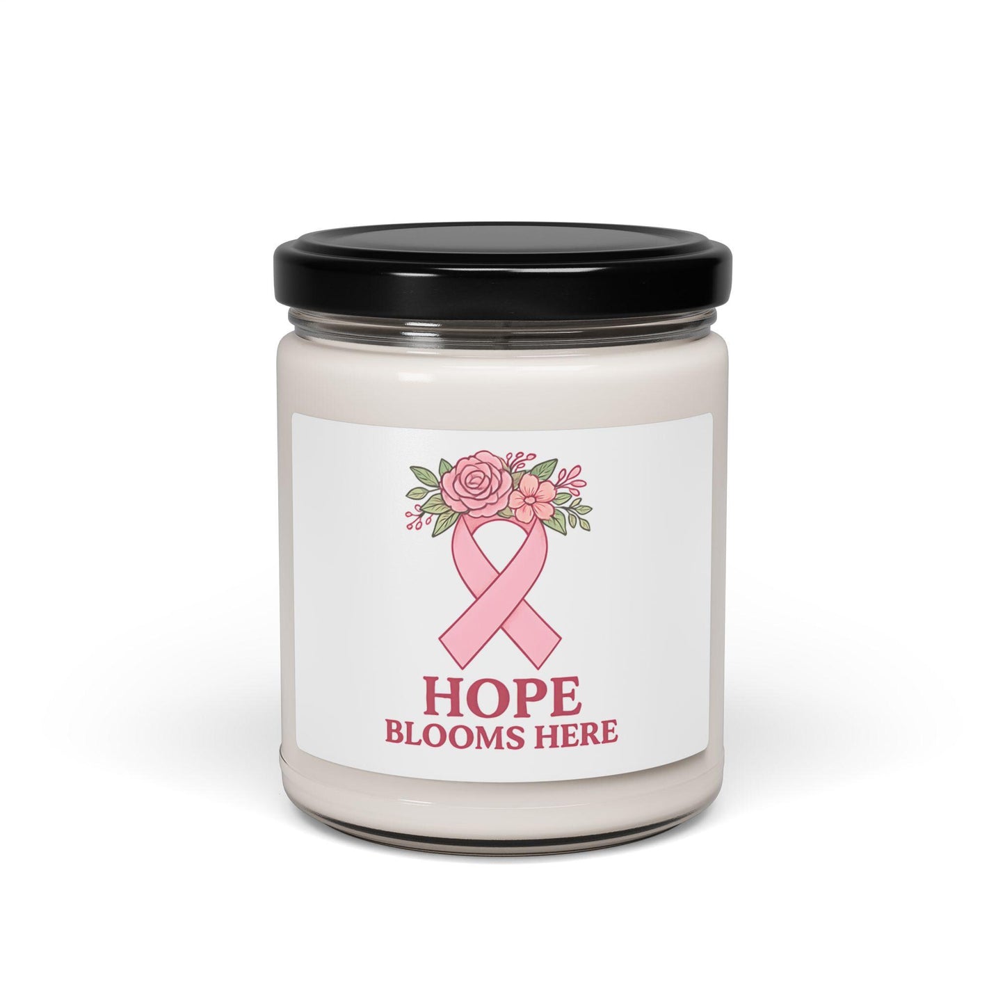 Hope Scented Soy Candle: Breast Cancer Awareness Gift, Home Fragrance