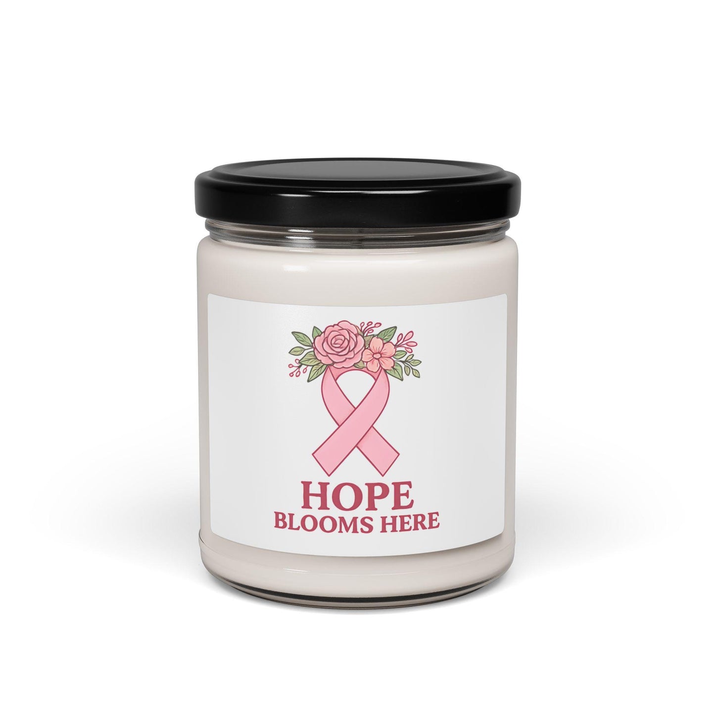 Hope Scented Soy Candle: Breast Cancer Awareness Gift, Home Fragrance