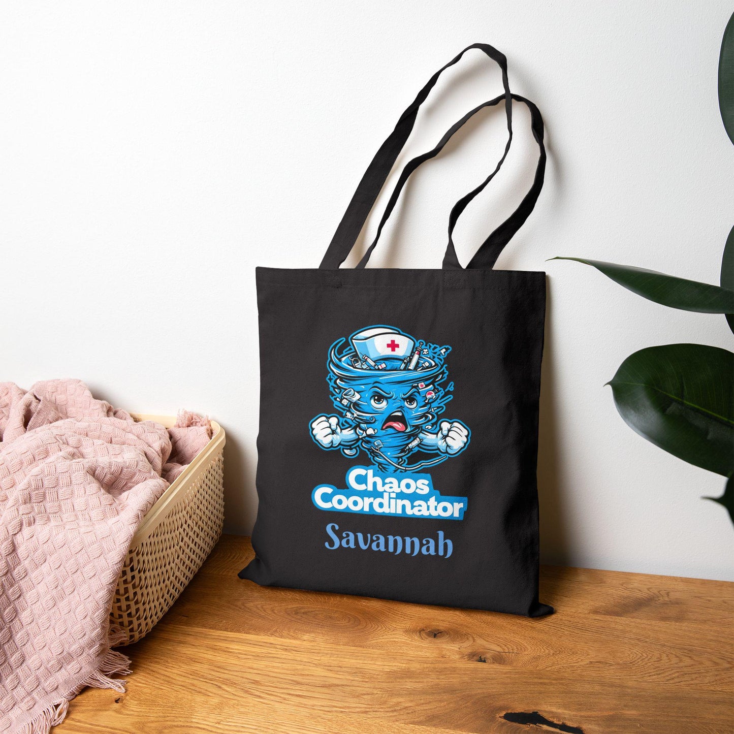 Chaos Coordinator Nurse Tote Bag: Cotton Canvas Shopping Bag