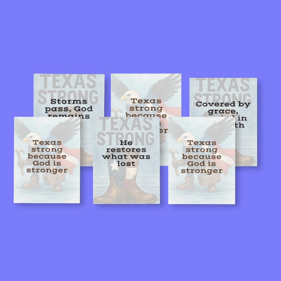 Texas Strong Faith Quotes: Christian Canva Templates (PNG Digital Download)