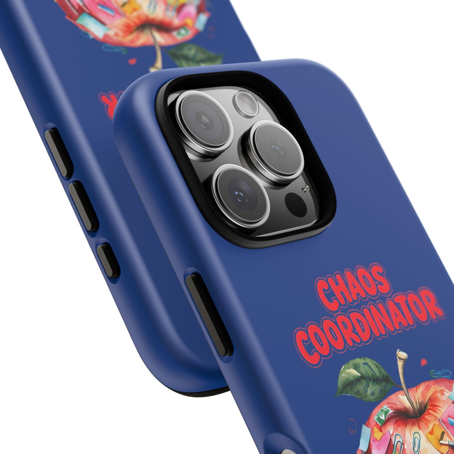 Chaos Coordinator Phone Case, Fun Phone Cover, Gift for Teachers, Back to School Accessories, Colorful Apple Design, Teacher Appreciation