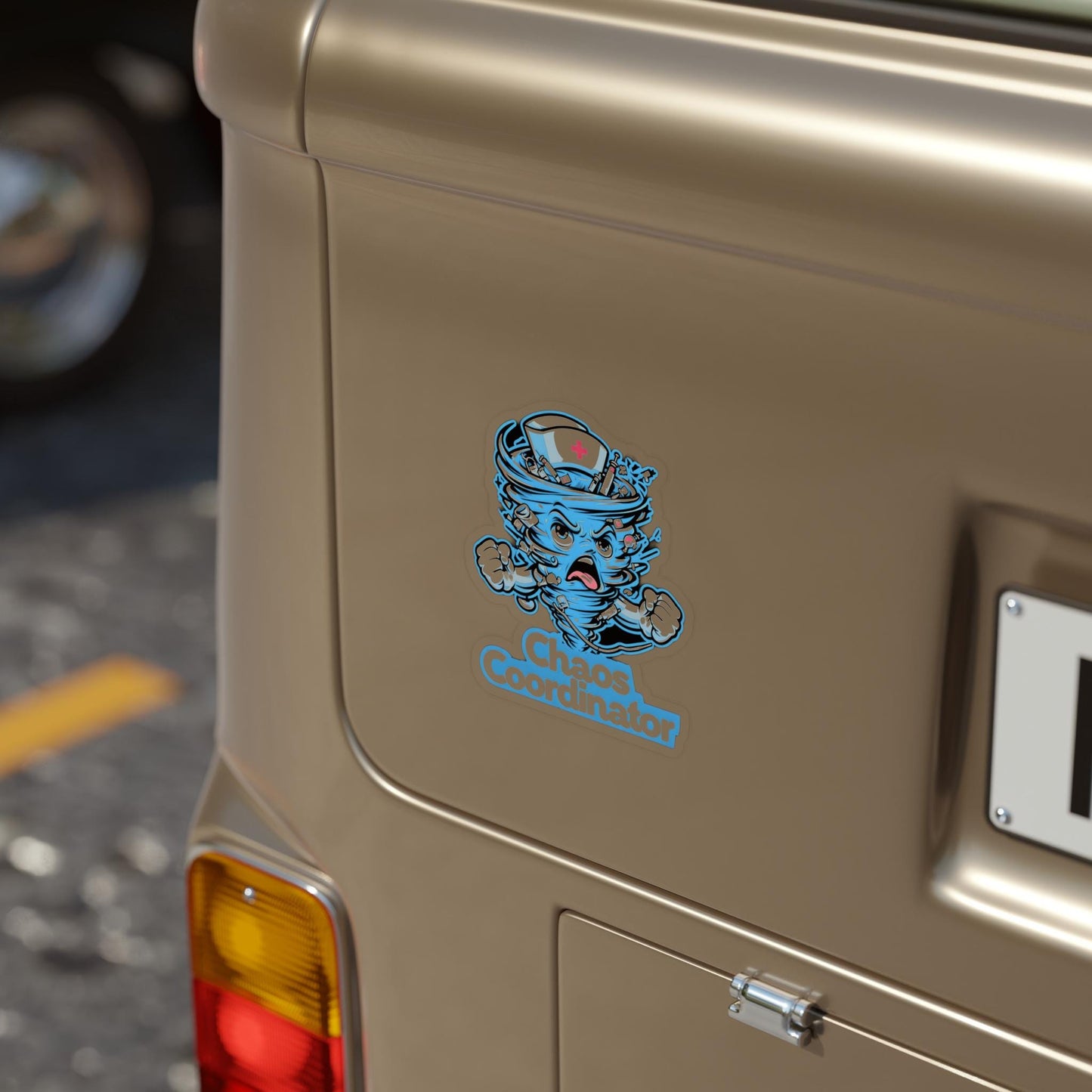 Chaos Coordinator Sticker: Transparent Vinyl Decal - Fun Car/Laptop Decor
