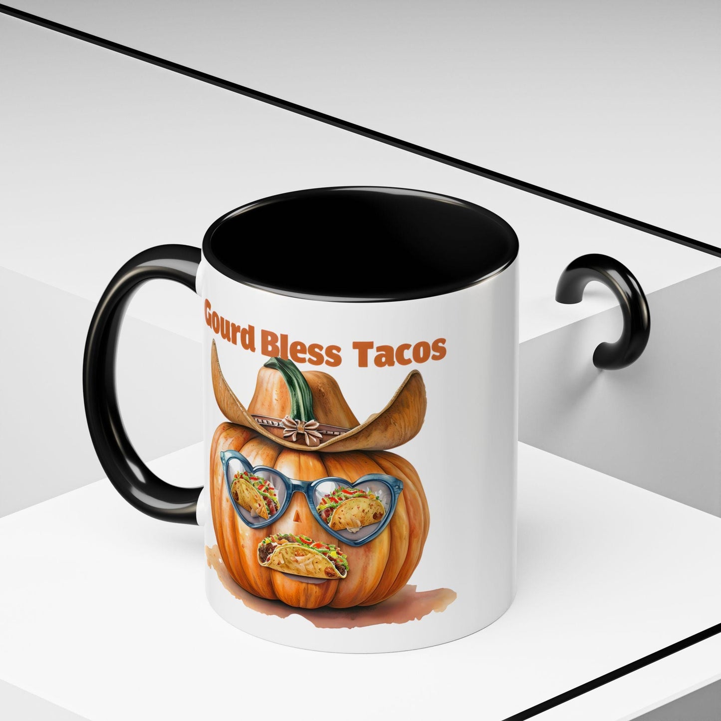 Gourd Bless Tacos Coffee Mug - Fall Halloween Thanksgiving Kitchen Decor