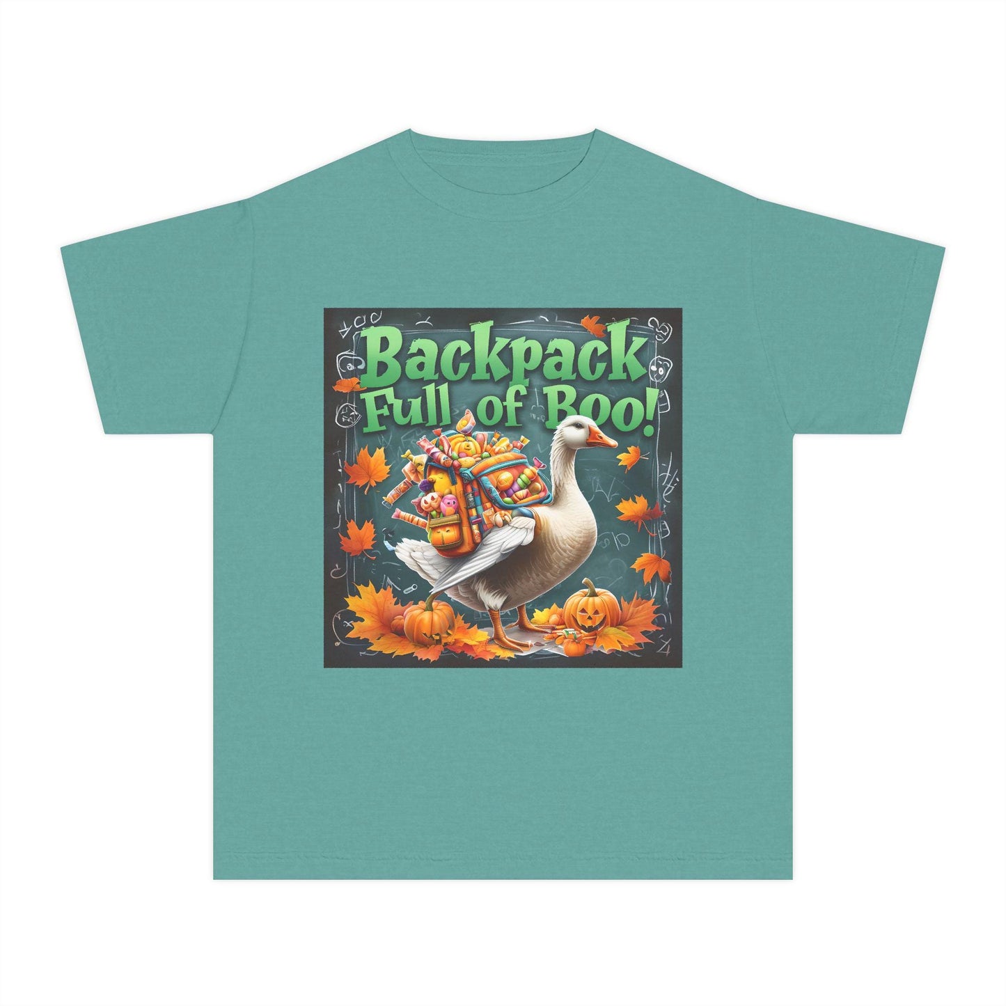 Backpack Full of Boo Youth Tee: Fun Halloween Shirt for Kids