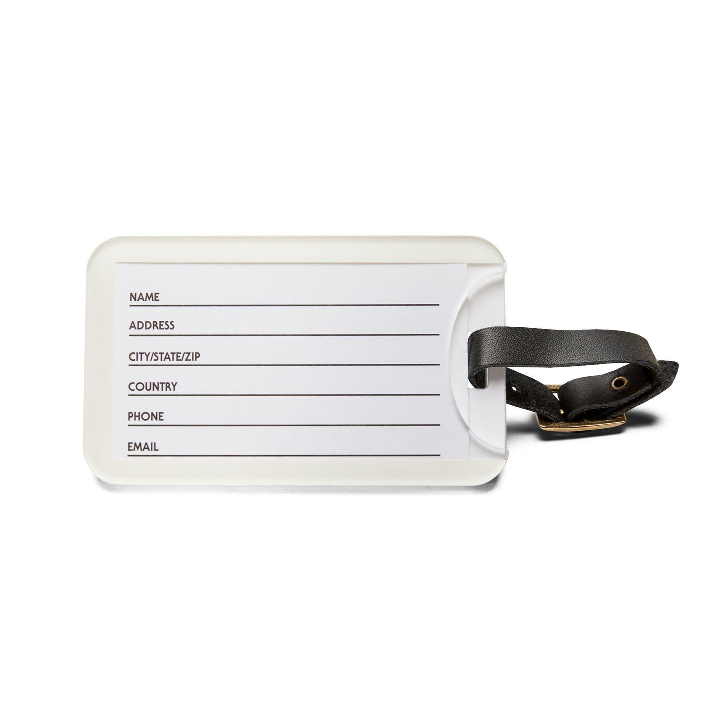 Nurse Luggage Tag: Acrylic Travel Accessory with Leather Strap