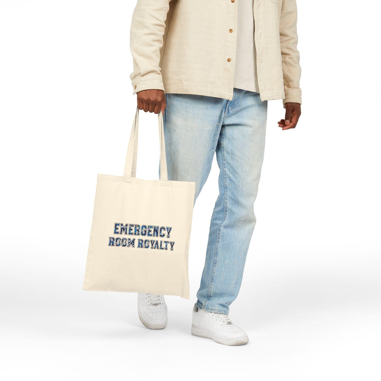 Emergency Room Royalty Cotton Canvas Tote Bag: Nurse, Medical Student Gift