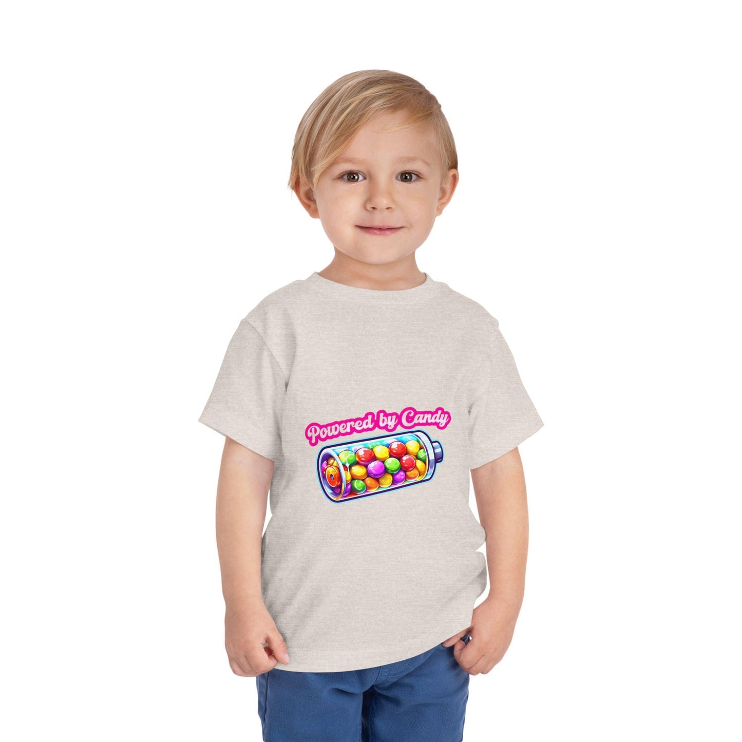 Toddler "Powered by Candy" Tee: Playful Kids' Fashion
