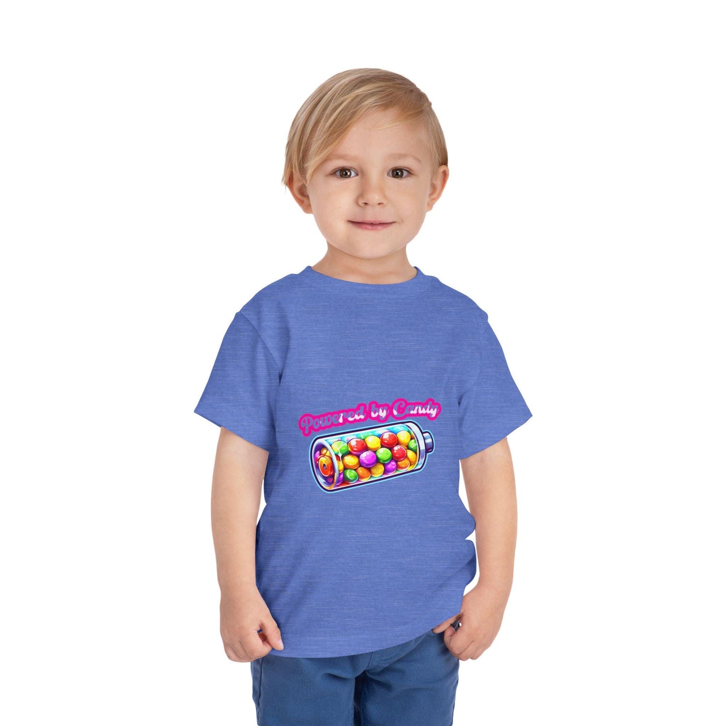 Toddler "Powered by Candy" Tee: Playful Kids' Fashion