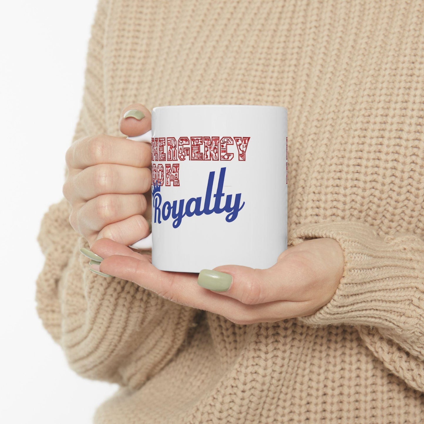 Emergency Room Royalty Ceramic Mug: Gift for Nurses & Medical Staff