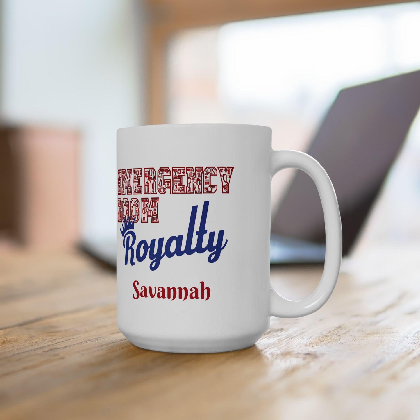 Emergency Room Royalty Ceramic Mug: Gift for Nurses & Medical Staff