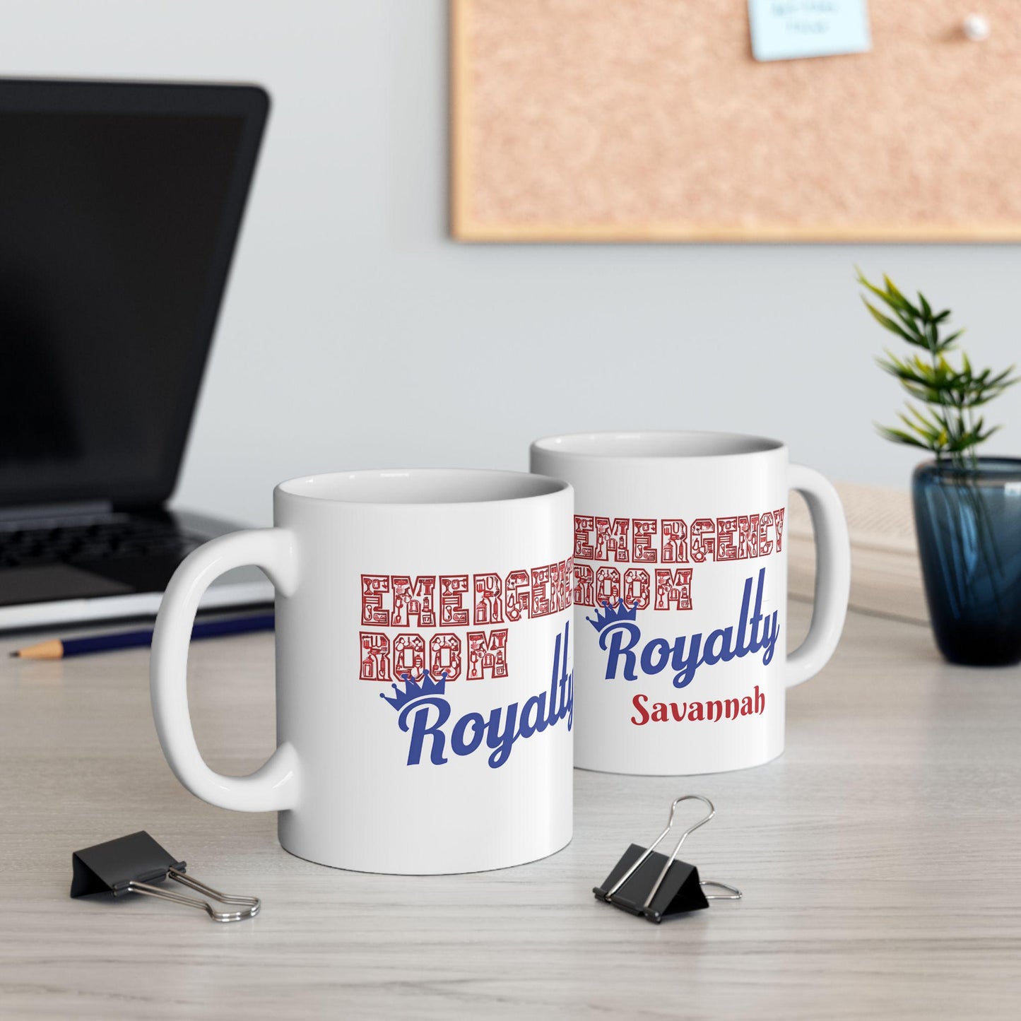 Emergency Room Royalty Ceramic Mug: Gift for Nurses & Medical Staff