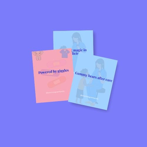Pediatric Nurse Quote Templates: Canva Editable Social Media Bundle (PDF Download)