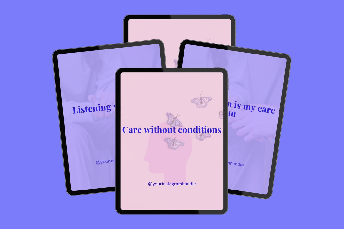 100 Mental Health Nurse Editable Quote Templates PDF | Inspirational, Supportive & Self-Care Canva Designs