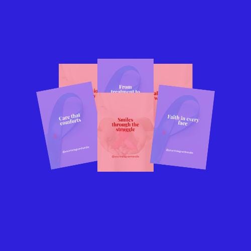 Oncology Nurse Quote Templates: Cancer Awareness Canva Designs (PDF Download)