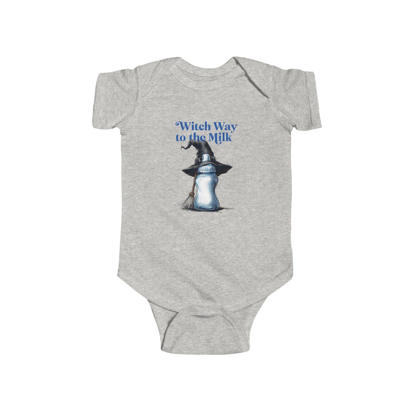 Witch Way to the Milk Bodysuit: Infant Halloween Outfit