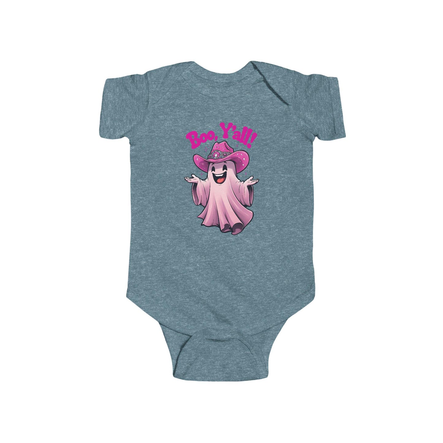 Boo Y'all Ghost Infant Bodysuit, Halloween Baby Outfit, Cute Baby Costume, Trick or Treat Onesie, Ghost Baby Clothes