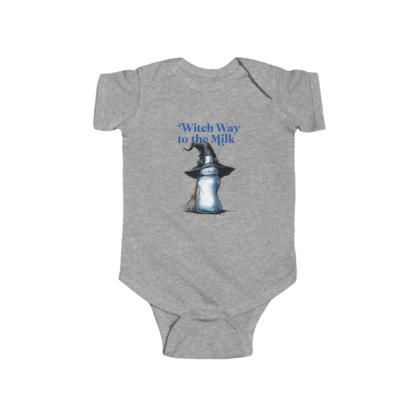 Witch Way to the Milk Bodysuit: Infant Halloween Outfit