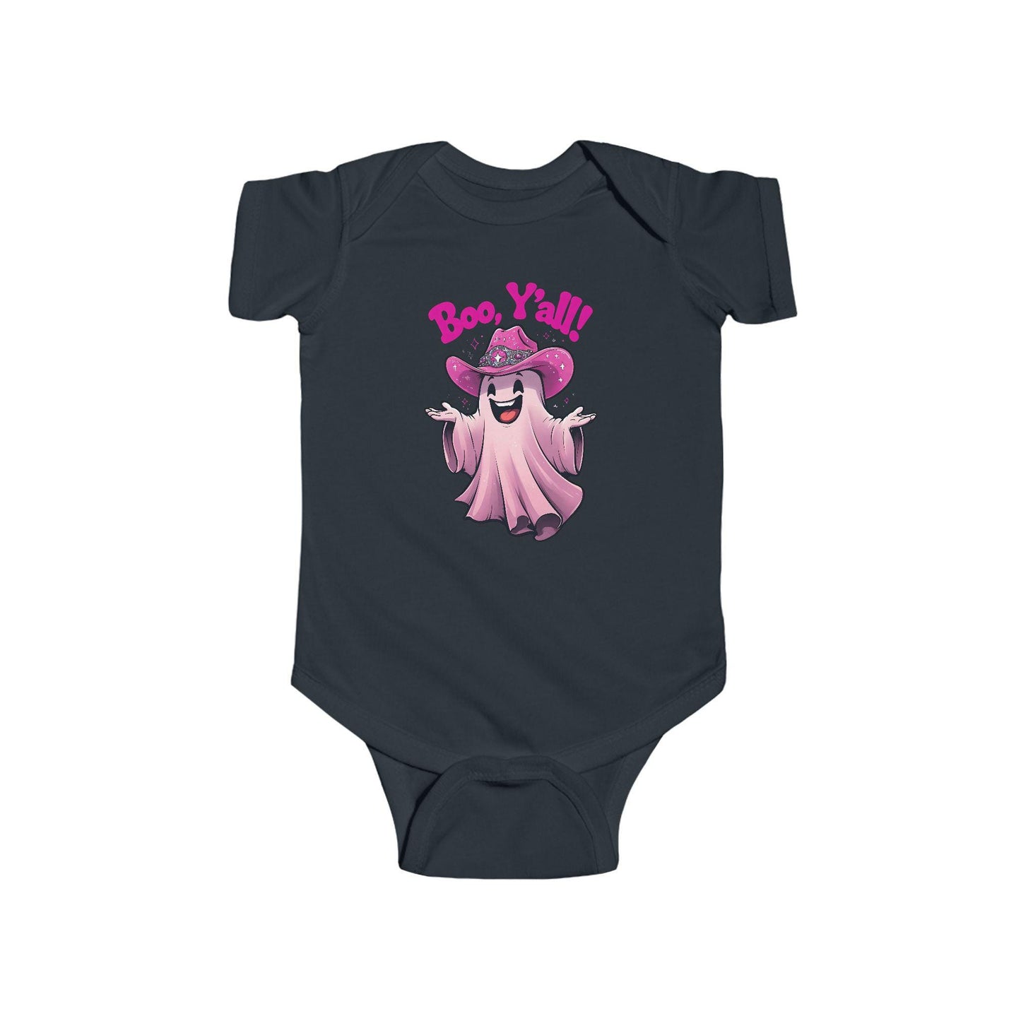 Boo Y'all Ghost Infant Bodysuit, Halloween Baby Outfit, Cute Baby Costume, Trick or Treat Onesie, Ghost Baby Clothes