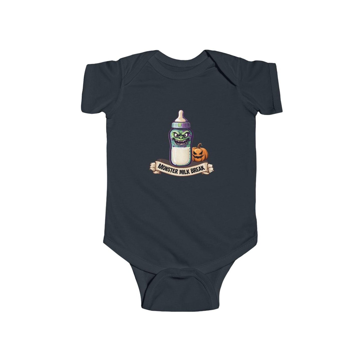Funny Halloween Infant Bodysuit: Monster Milk Break Outfit