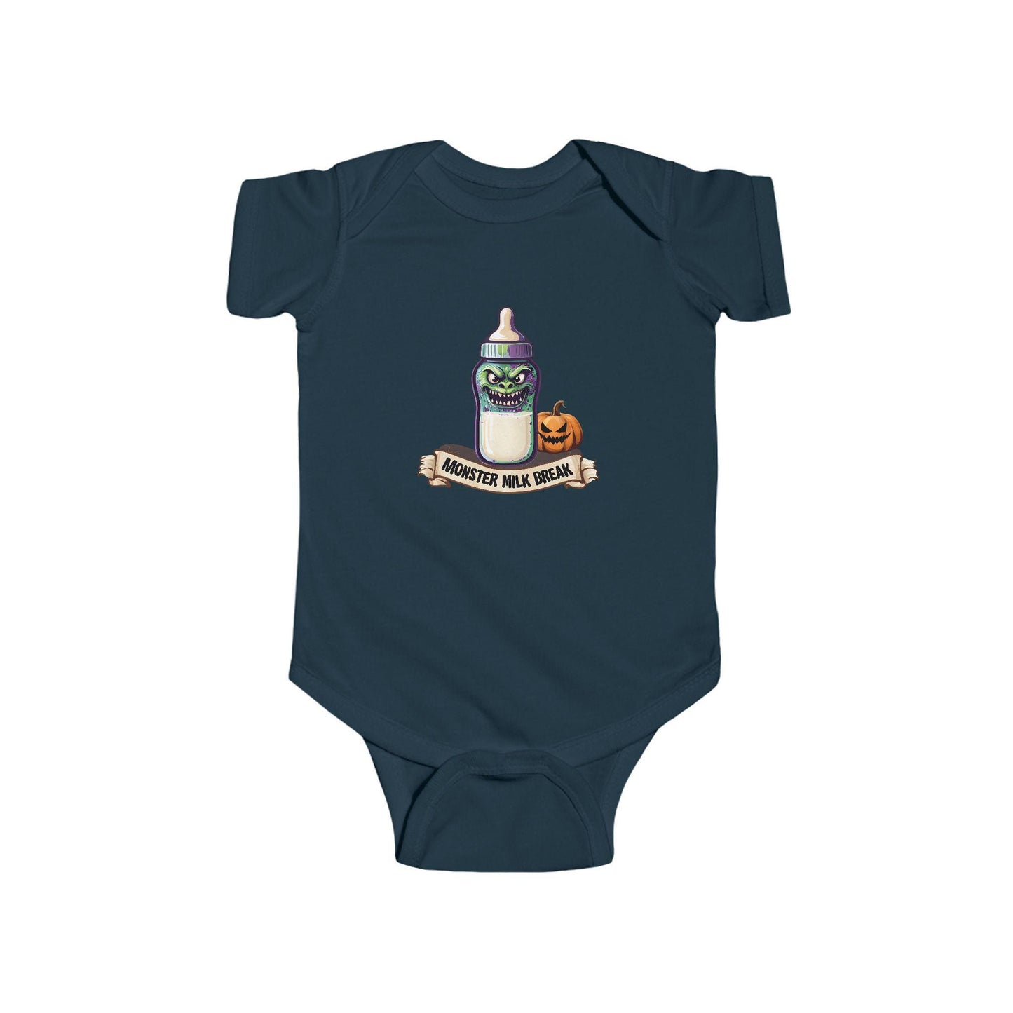 Funny Halloween Infant Bodysuit: Monster Milk Break Outfit