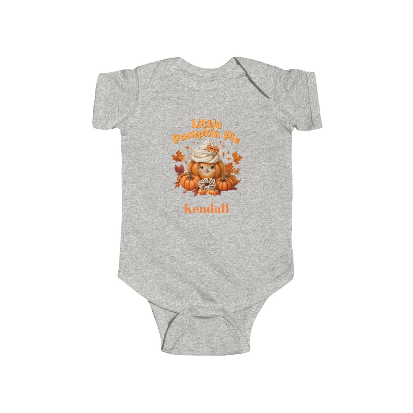Cute Infant Bodysuit with 'Little Pumpkin' Design for Fall, Halloween Outfit, Baby Shower Gift, Toddler Apparel, Personalized Baby Clothes