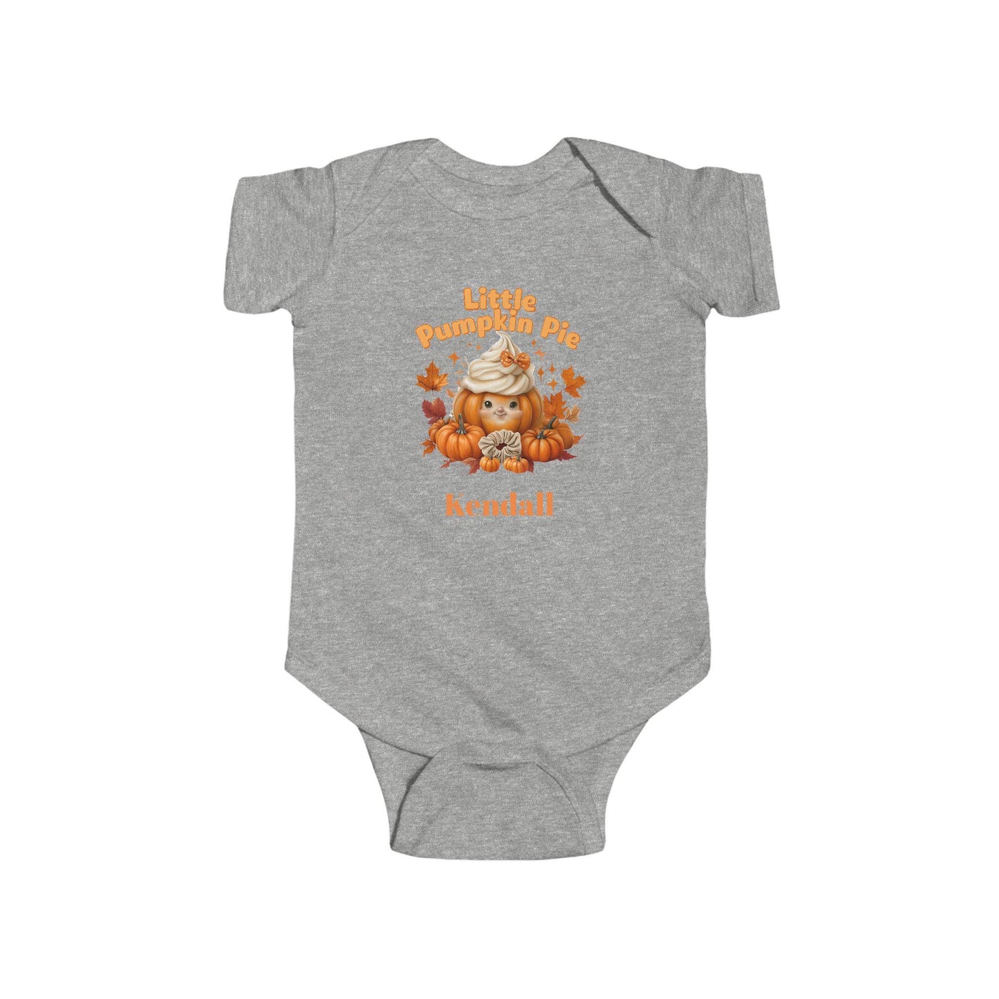 Cute Infant Bodysuit with 'Little Pumpkin' Design for Fall, Halloween Outfit, Baby Shower Gift, Toddler Apparel, Personalized Baby Clothes