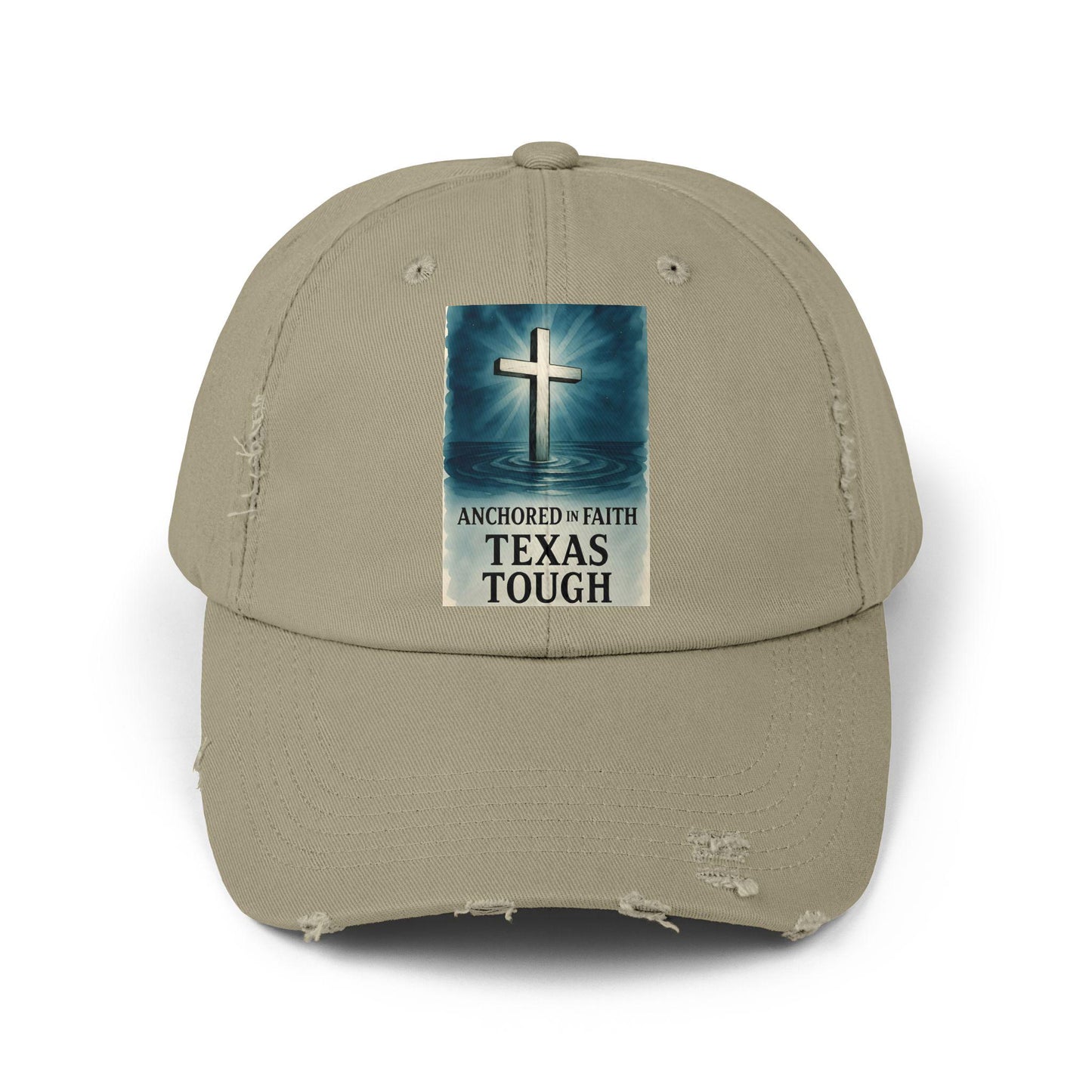 Texas Tough Distressed Baseball Cap: Unisex Inspirational Headwear