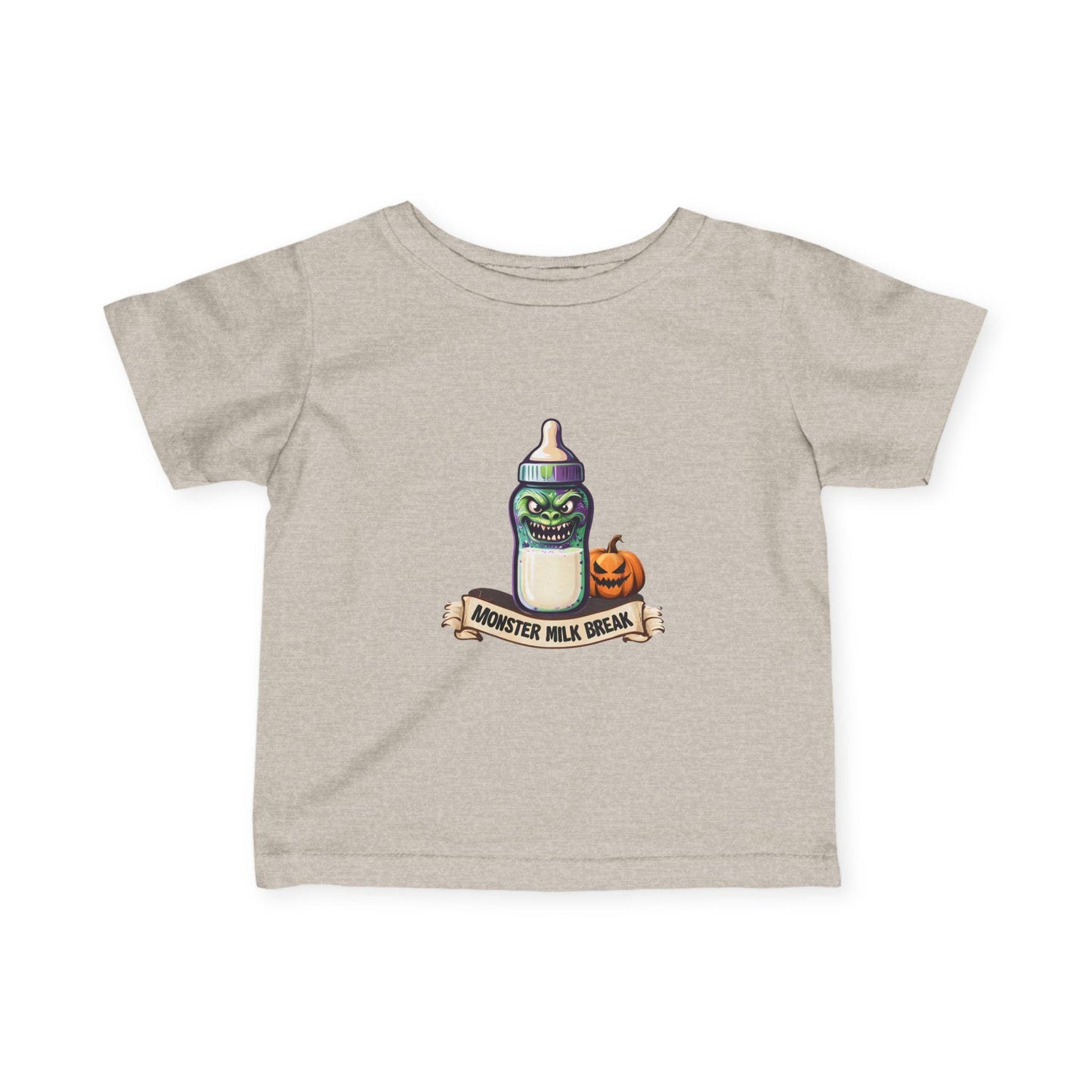 Monster Milk Baby Tee: Halloween Trick or Treat Infant Shirt