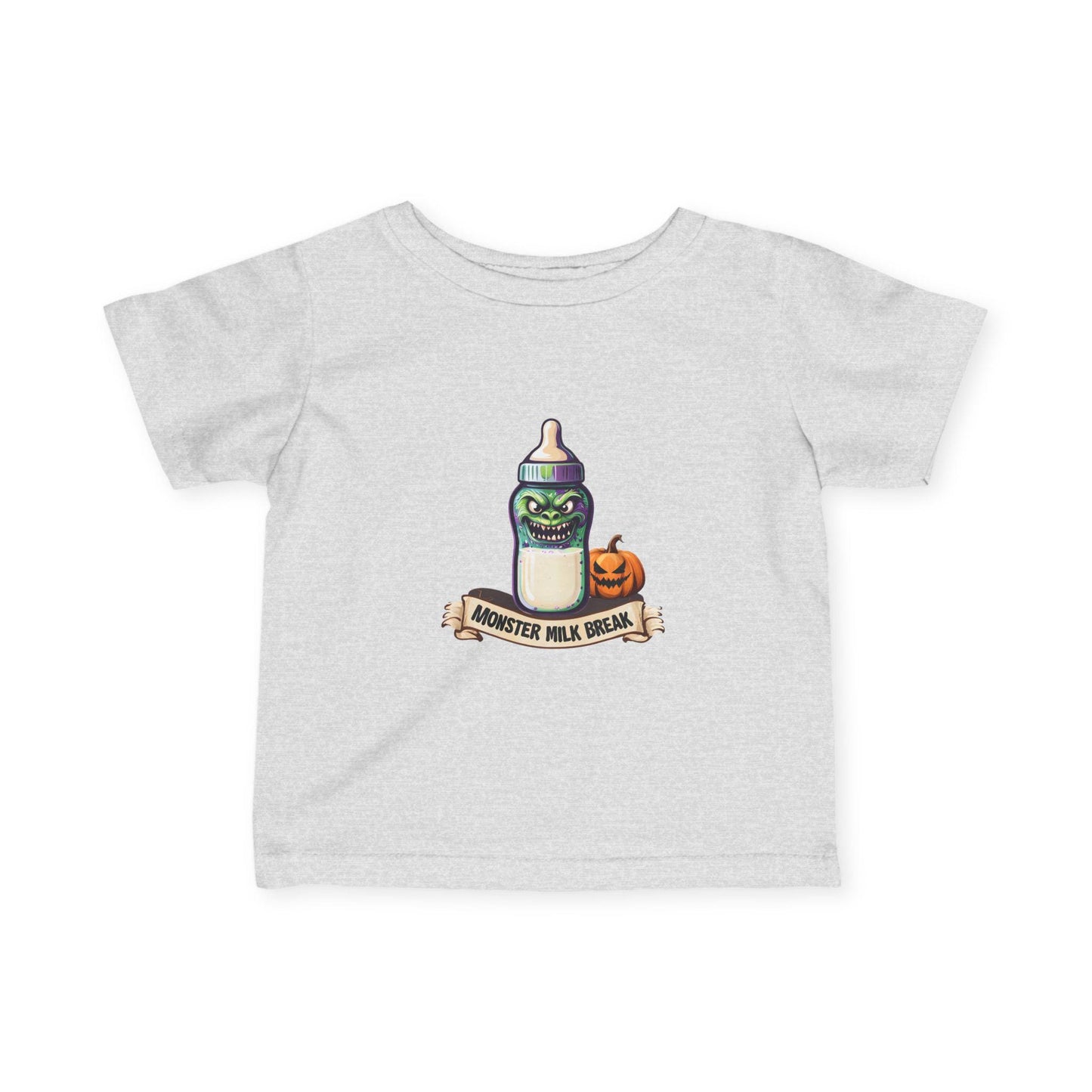 Monster Milk Baby Tee: Halloween Trick or Treat Infant Shirt