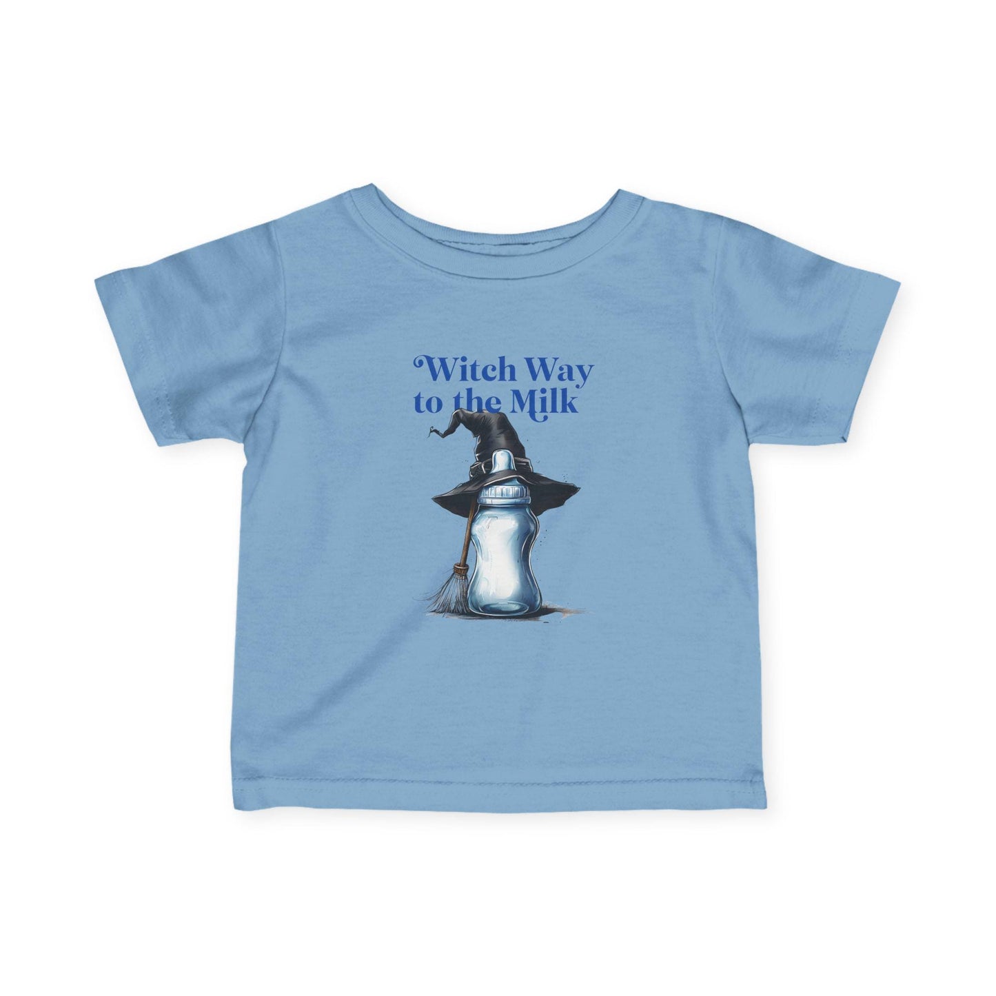 Adorable Infant Jersey Tee - "Witch Way to the Milk" - Perfect for Halloween, Baby Showers, Toddler Tees, Unique Gifts, Cute Outfits