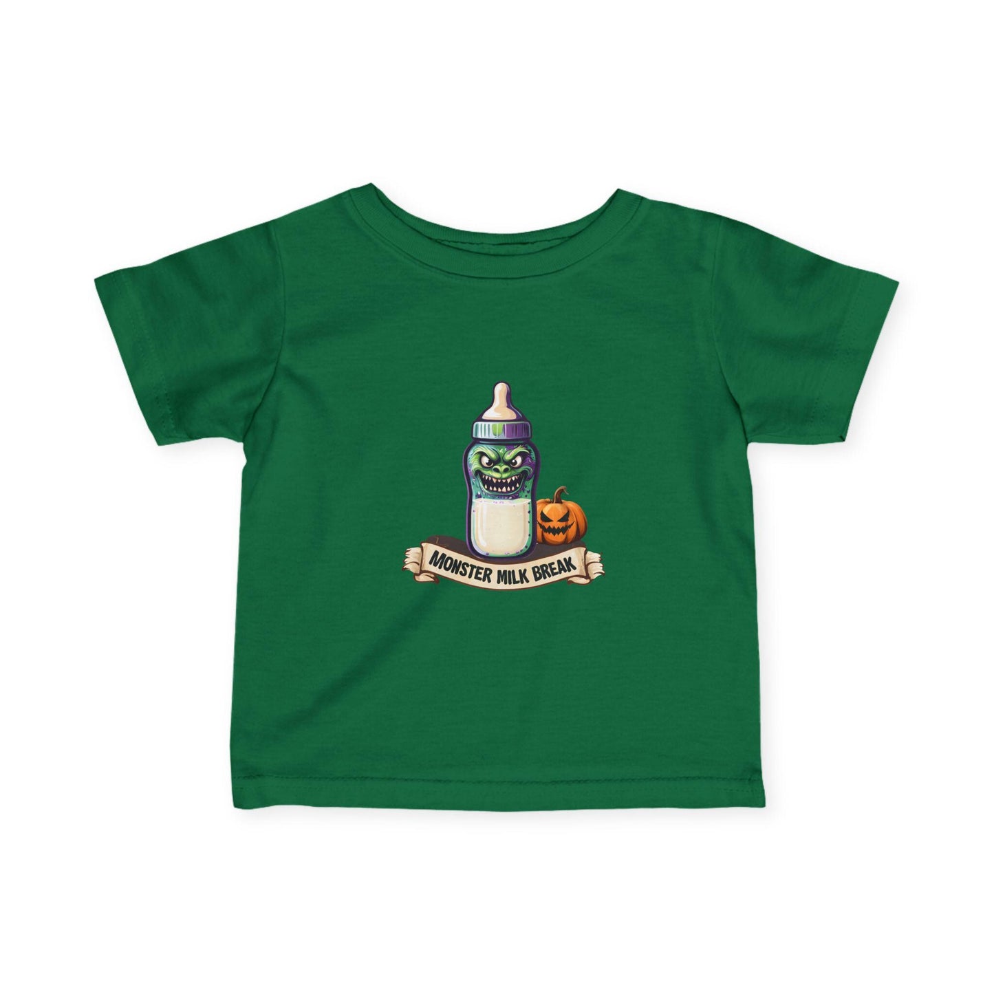 Monster Milk Baby Tee: Halloween Trick or Treat Infant Shirt
