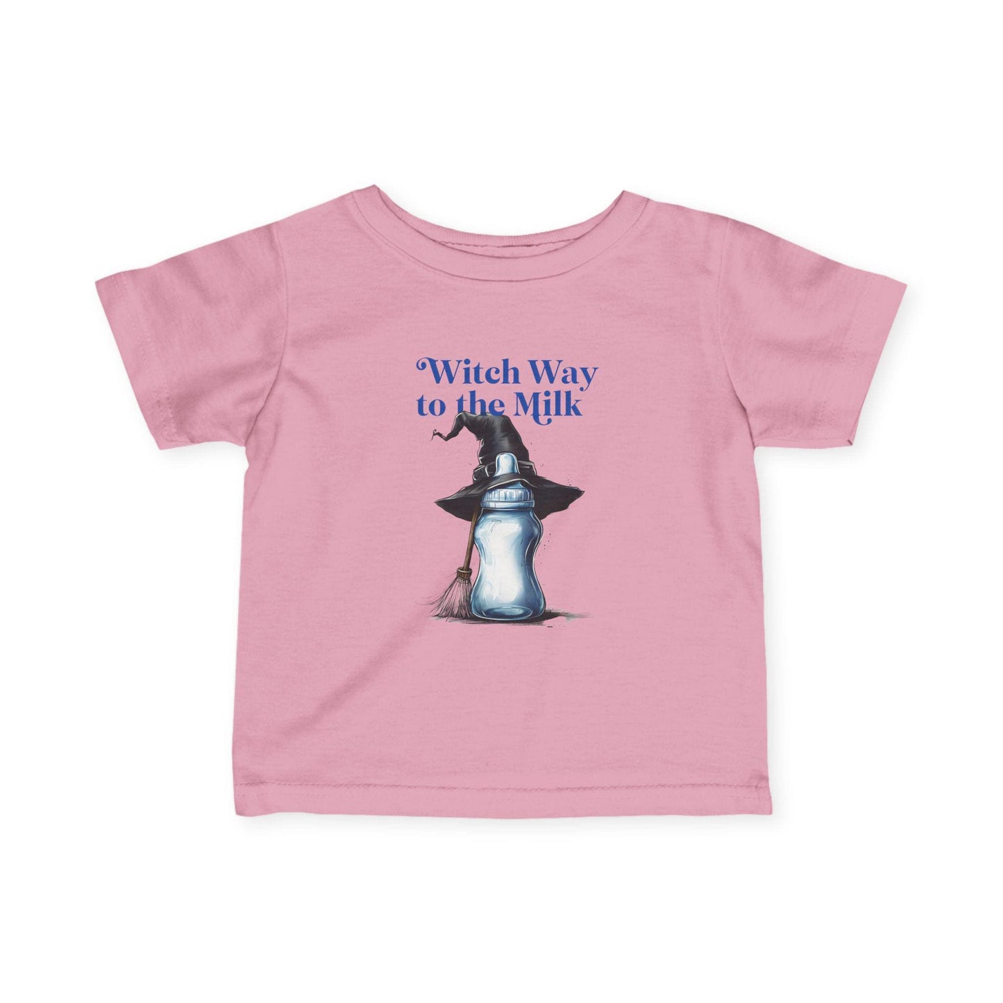 Adorable Infant Jersey Tee - "Witch Way to the Milk" - Perfect for Halloween, Baby Showers, Toddler Tees, Unique Gifts, Cute Outfits