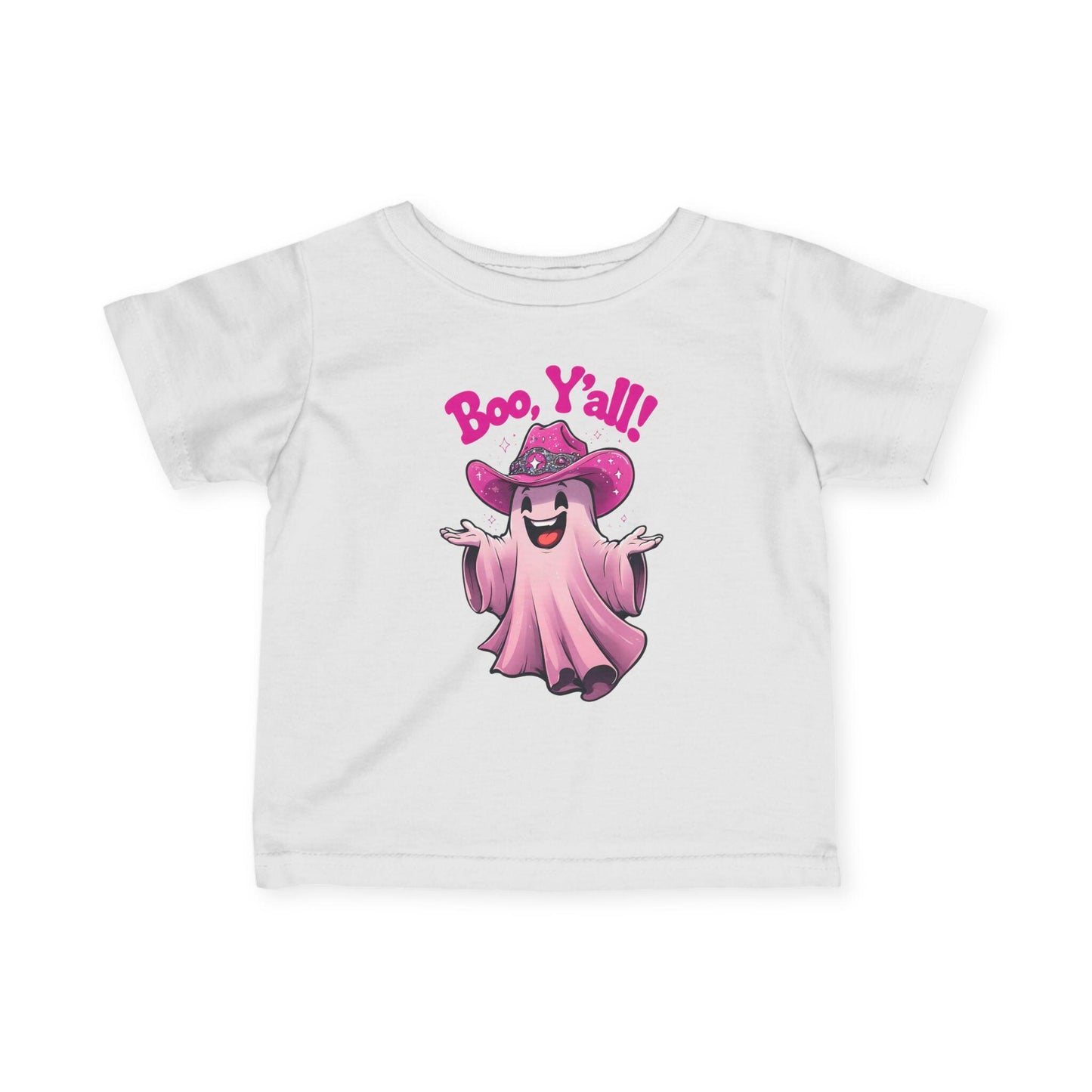 Boo Y'all Infant Tee, Cute Halloween Shirt, Toddler Ghost Top, Baby Ghoul Outfit, Kids Halloween Apparel, Spooky Birthday Gift