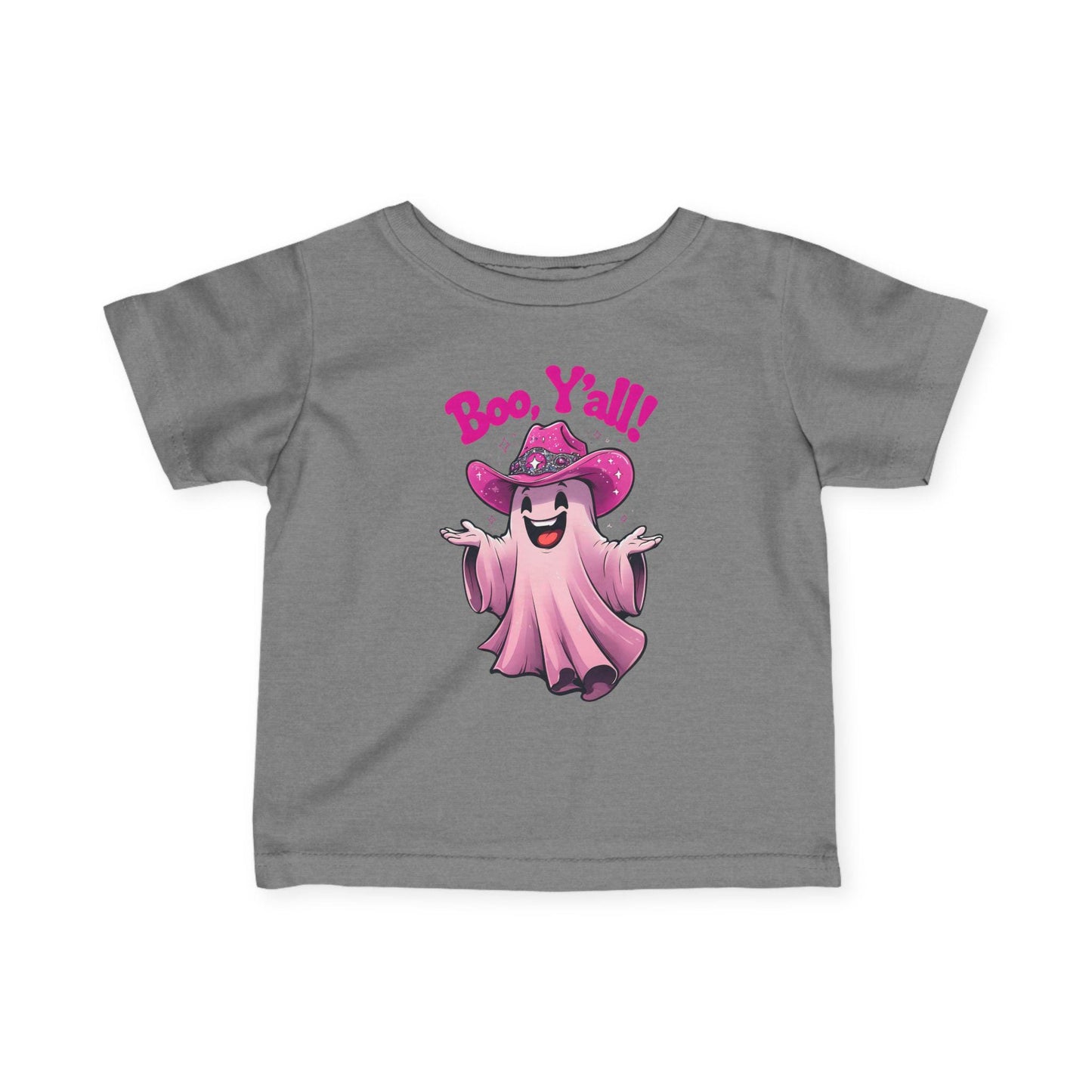 Boo Y'all Infant Tee, Cute Halloween Shirt, Toddler Ghost Top, Baby Ghoul Outfit, Kids Halloween Apparel, Spooky Birthday Gift