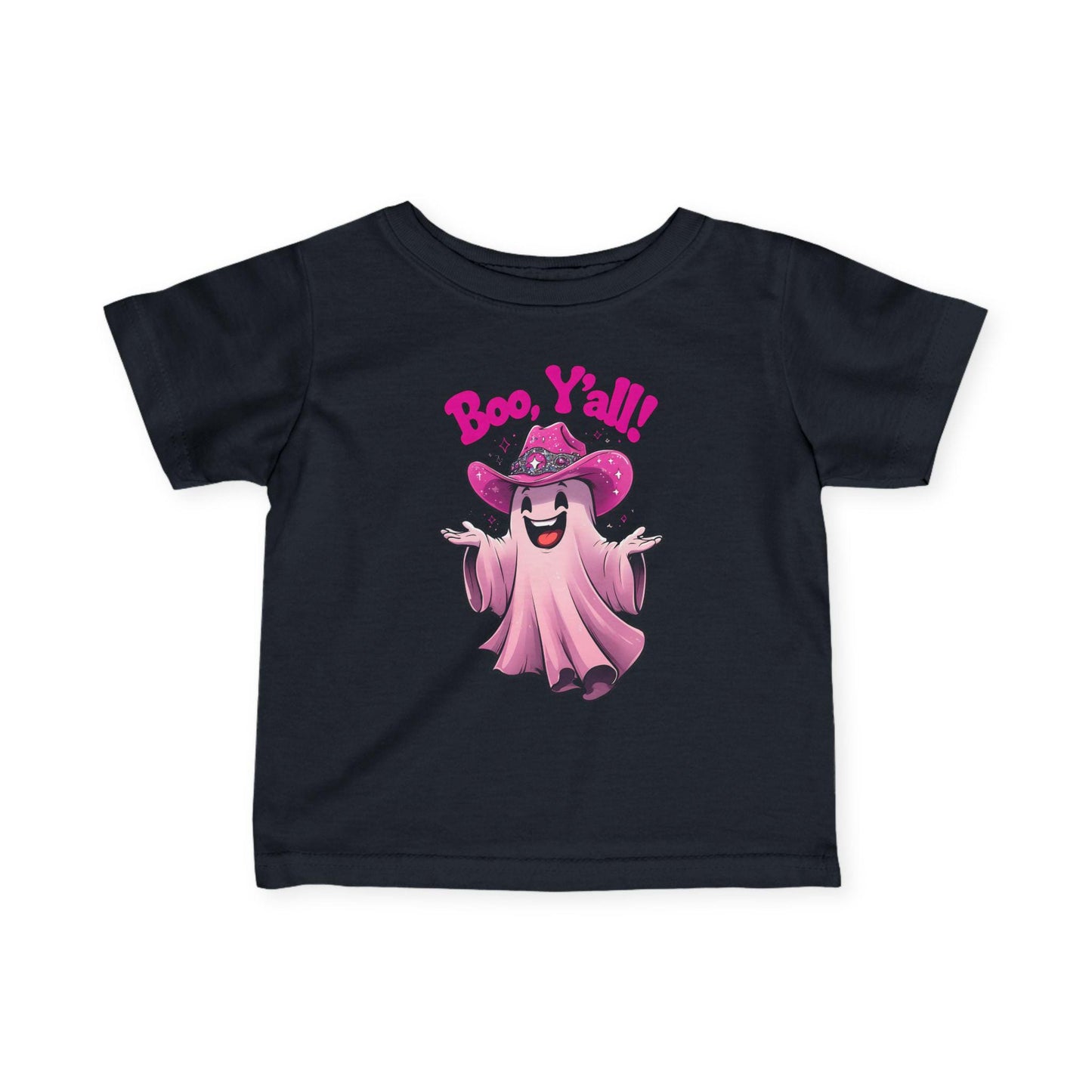 Boo Y'all Infant Tee, Cute Halloween Shirt, Toddler Ghost Top, Baby Ghoul Outfit, Kids Halloween Apparel, Spooky Birthday Gift
