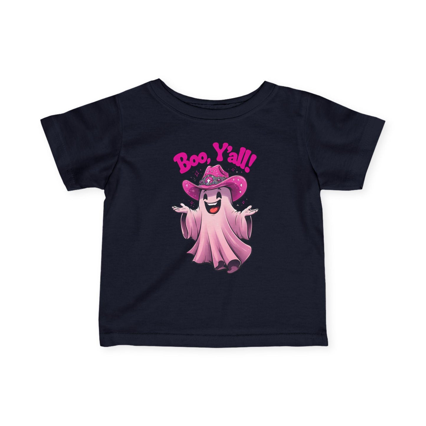 Boo Y'all Infant Tee, Cute Halloween Shirt, Toddler Ghost Top, Baby Ghoul Outfit, Kids Halloween Apparel, Spooky Birthday Gift