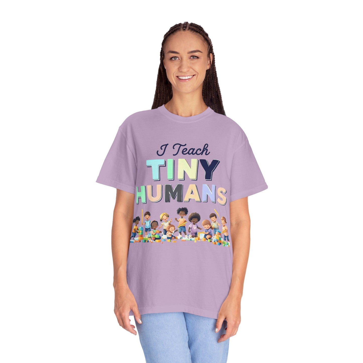 I Teach Tiny Humans T-Shirt: Unisex Teacher Back-to-School Tee