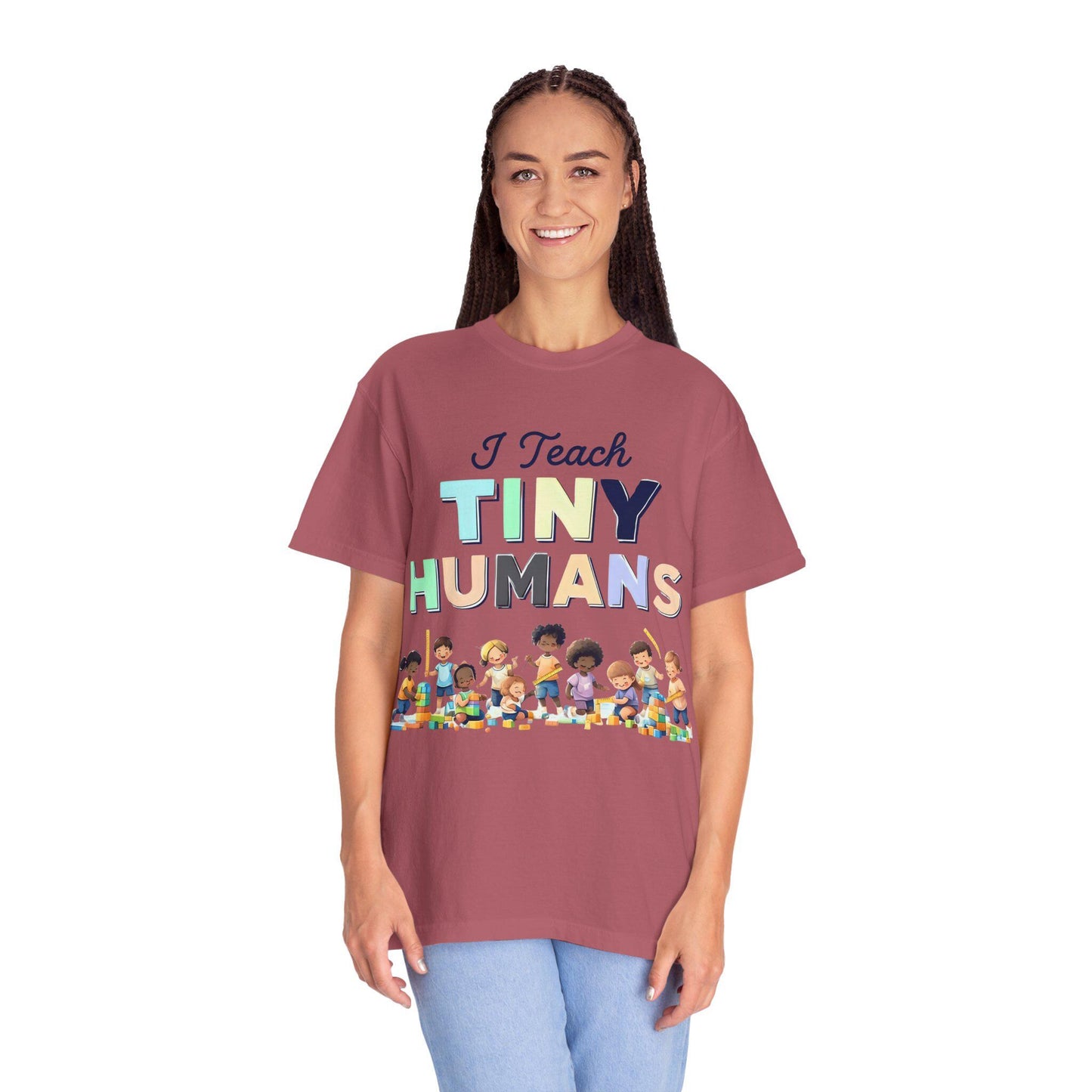 I Teach Tiny Humans T-Shirt: Unisex Teacher Back-to-School Tee