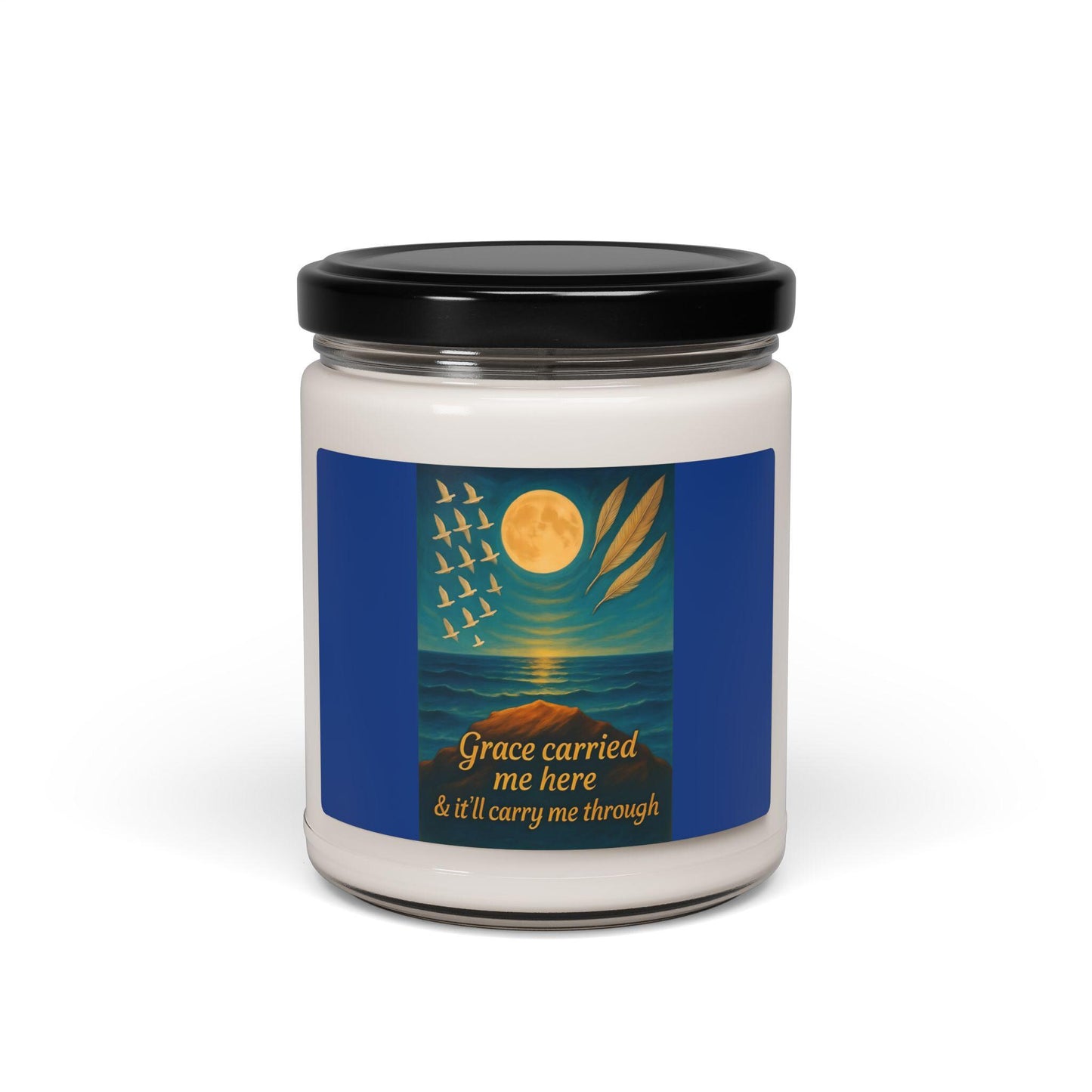 Serenity Scented Soy Candle: Aromatherapy Home Decor, Relaxing Gift